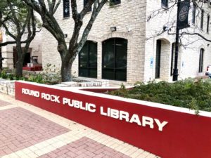Round Rock Public Library sign