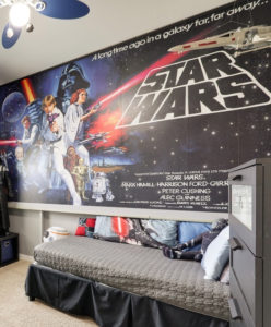 Star Wars mural as an example of a home improvement with low monetary return